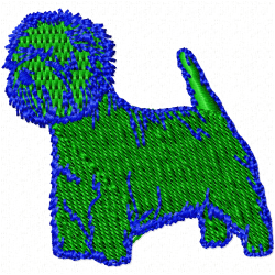 Dogs Embroidery Design 6